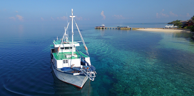 In addition to our flights twice weekly, we also have a supply boat that helps us keep us well provisioned. Photo by Wakatobi Dive Resort