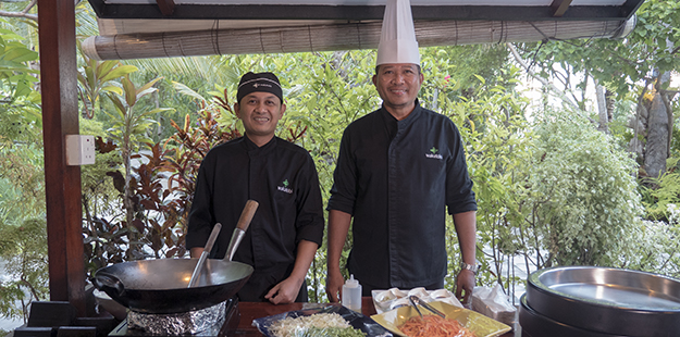 Take in an Indonesian cooking class for a hands-on experience with our culinary team. Photo by Elke Specker