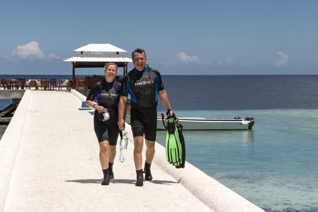 “Our experience at Wakatobi by far exceeded our expectations, and once we put our heads in the water it was even more,” said Dirk Wichner and Dr. Anja Bossow. "The house reef is unbelievable,” Dirk said, “and there are so many other beautiful sites to snorkel and dive.”
