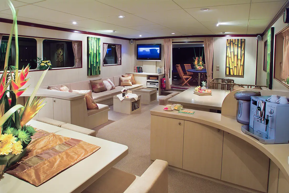One of the main reasons guests choose Pelagian is for the personal space available in cabins and other areas such as the main salon. Photo by Didi Lotze