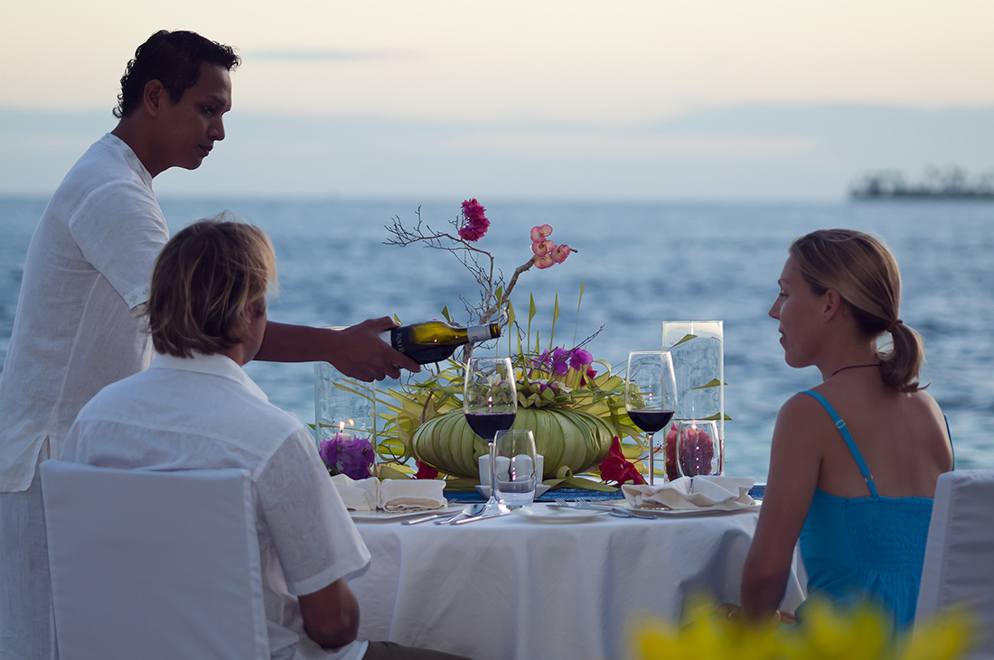 For something special, arrange beachside dining at Wakatobi.