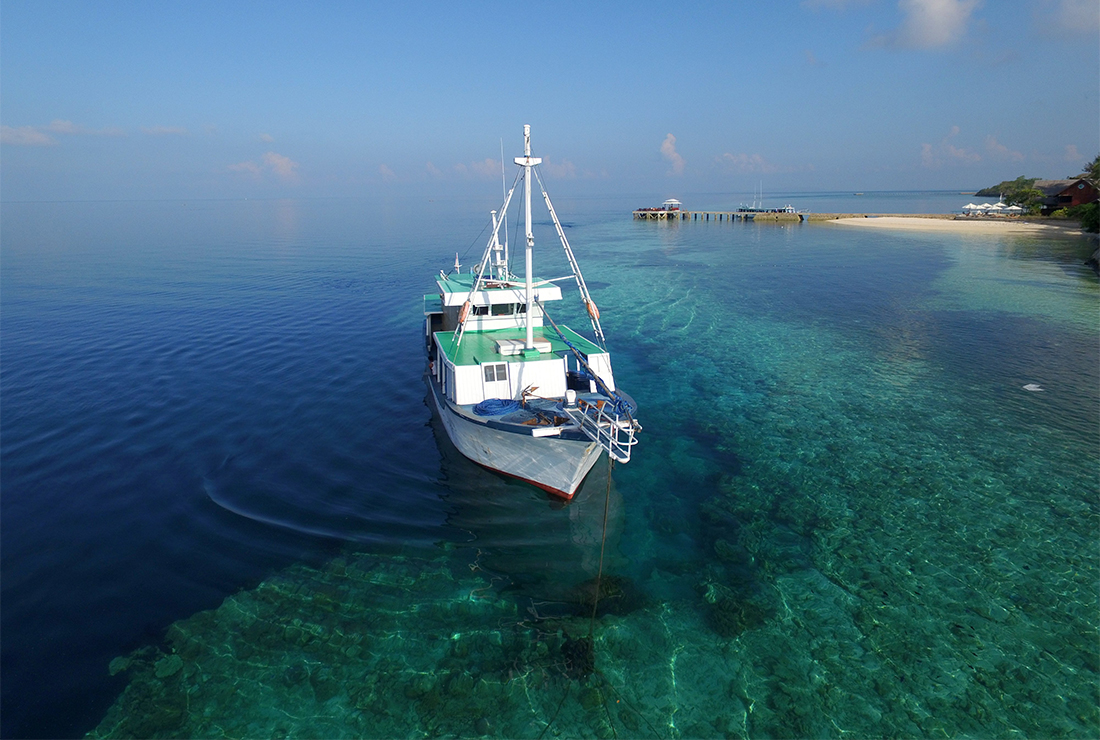 In addition to Wakatobi private guest flights, we have a supply boat to help keep us well provisioned.