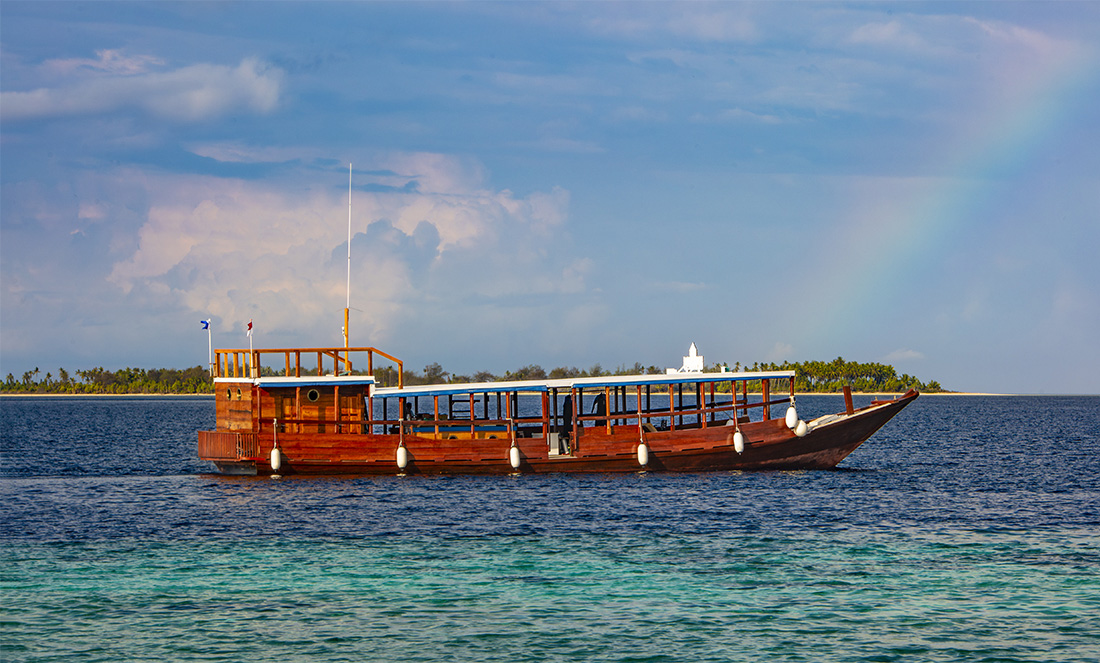 Wakatobi’s Private boat service provides the ultimate in personal attention, snorkeling, and diving freedom.